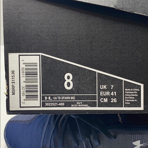 Under Armour TB Spawin Mid Navy - Picture 9 of 9